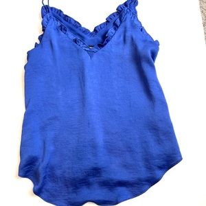 Express spaghetti strap tank. Blue. XS
